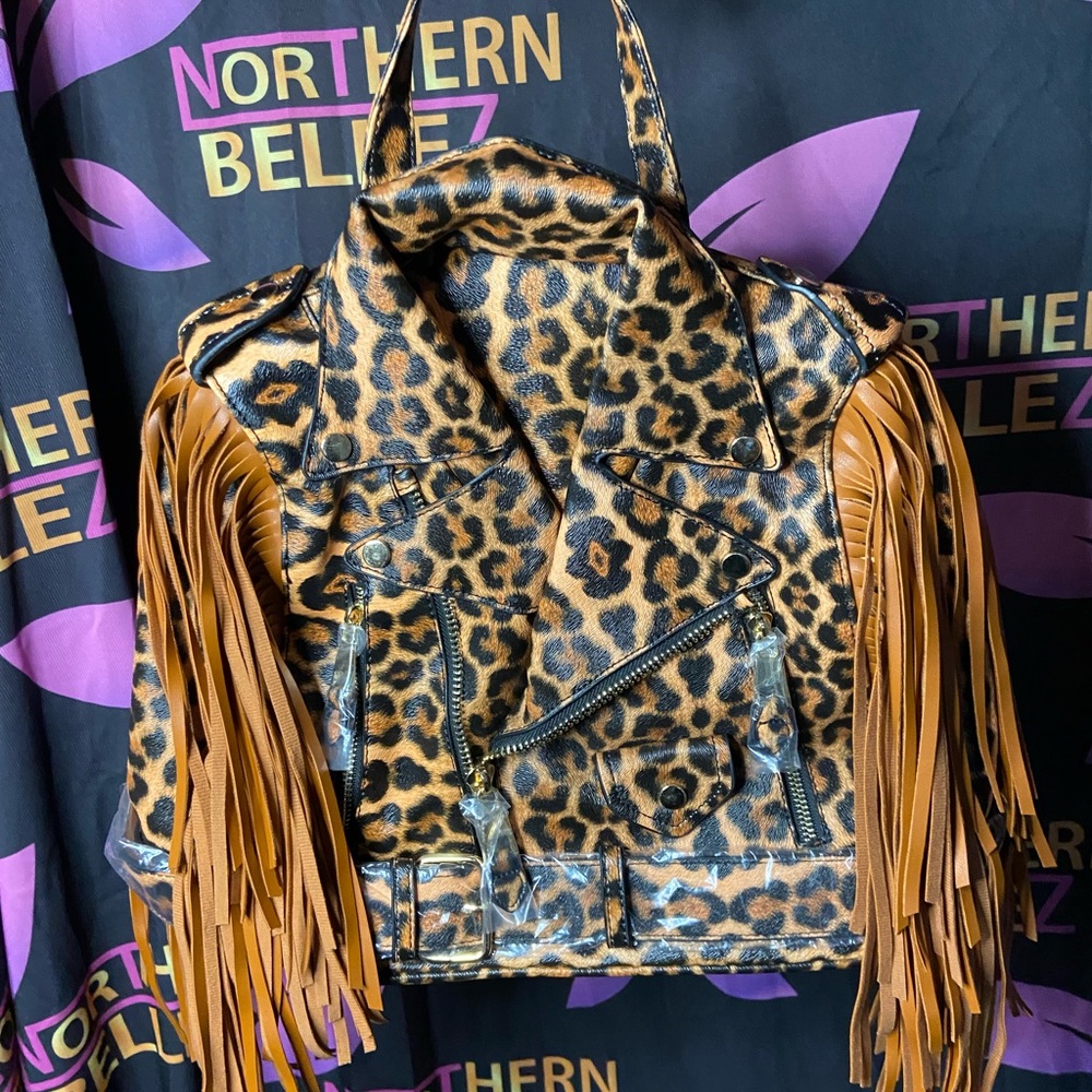 Rare Leopard Backpack and Purse